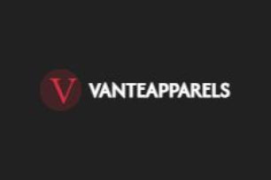 Vanteapparels logo on a black background